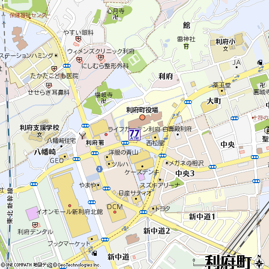 利府町役場付近の地図
